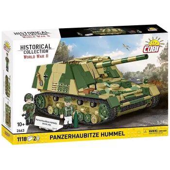 Konstrukcinis rinkinys Cobi Panzerhaubitze Hummel 1118 dalių modelio rinkinys