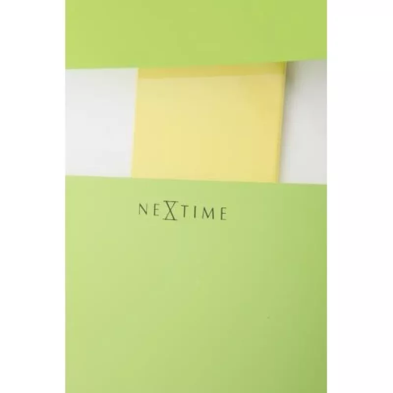 NeXtime 2855GN Bold Stripes sieninis laikrodis, 19 x 38 cm, žalias