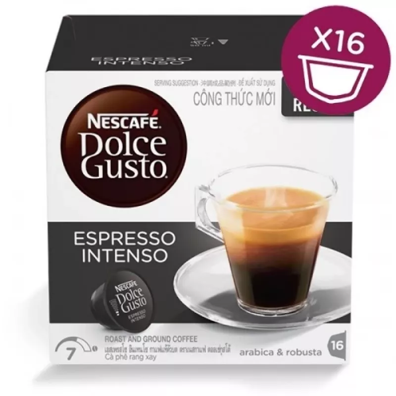 Nescafe Dolce Gusto Espresso Intenso kavos kapsulės, 16 vnt.