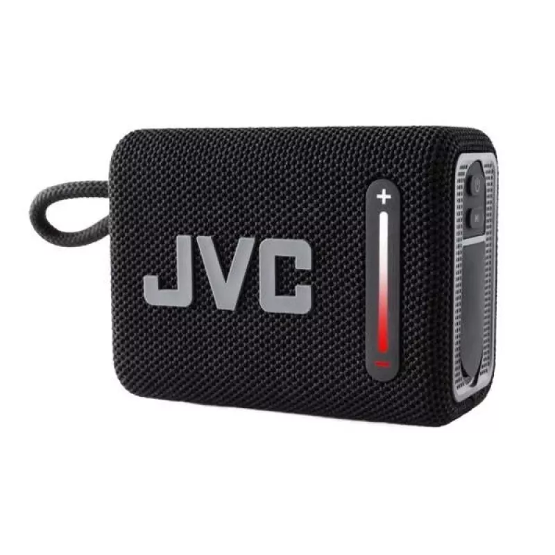 Nešiojamas garsiakalbis JVC XS-E114B, IPX6, Bluetooth 5.3, 5 W RMS, 2000 mAh baterija, FM radijas, TWS, juodas