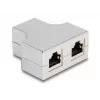 DeLOCK RJ45 Splitter T Adapter 1 x RJ45 lizdas į 2 x RJ45 lizdus Cat.5e STP