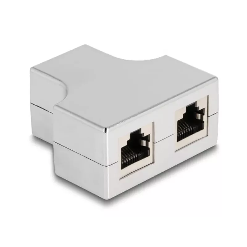 DeLOCK RJ45 Splitter T Adapter 1 x RJ45 lizdas į 2 x RJ45 lizdus Cat.5e STP