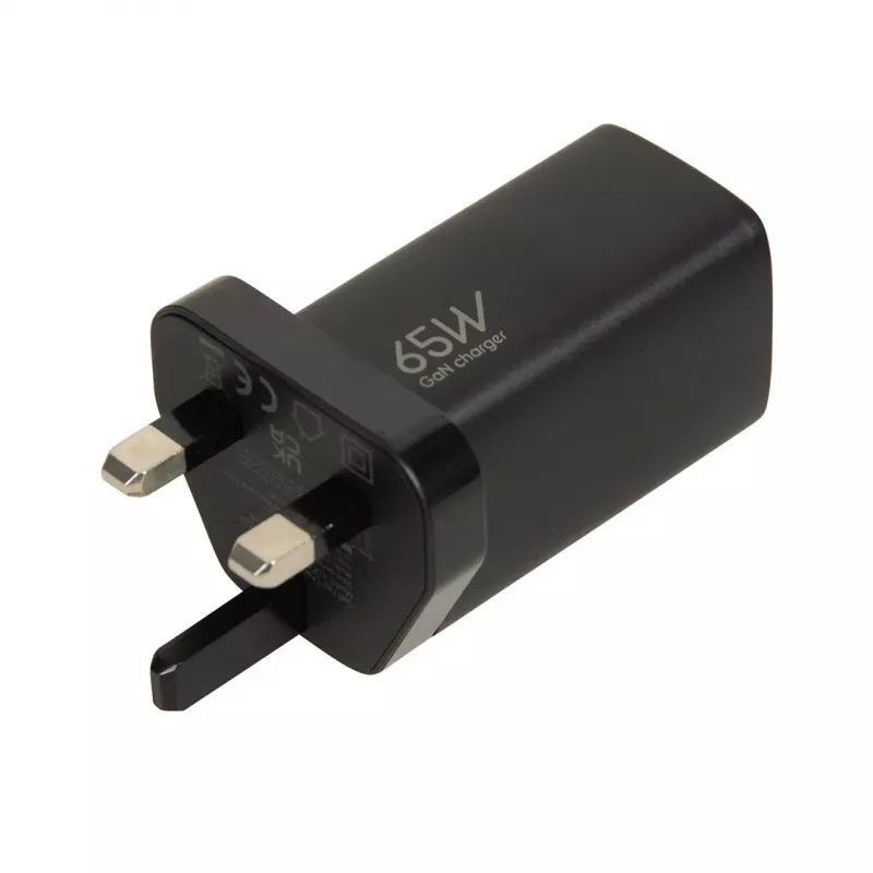 iBOX C-65 Black, universalus GaN 65W įkroviklis su UK kištuku
