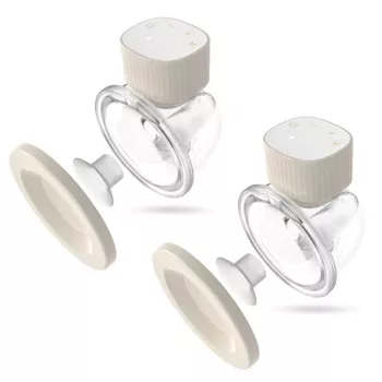 Elektrinis pientraukis neno VENTO TWIN belaidis, įkraunamas, dvigubas/dualus režimas, LCD, 150 ml buteliukai, smėlio spalvos