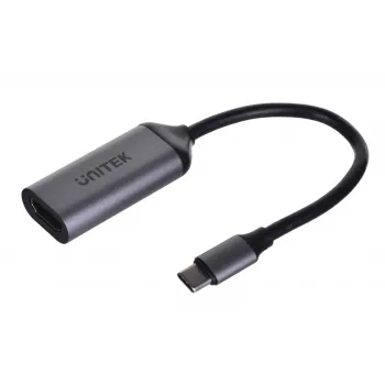 UNITEK V1420A vaizdo kabelio adapteris 0,15 m USB Type-C HDMI pilka