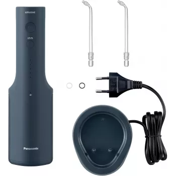 PANASONIC EW-DJ66, belaidis oralinis irigatorius, 0,2 l, mėlynas, su soniniu dantų šepetėliu, įkraunama baterija, 100-240 V