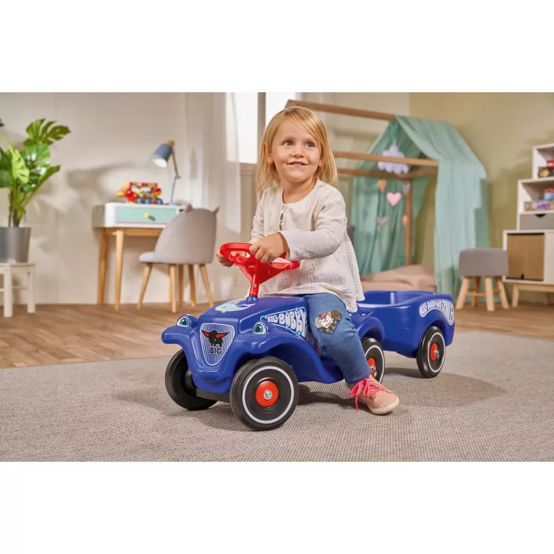 Vaikiškas stumdomas automobilis BIG Bobby Car Classic Ocean, Simba-Dickie, mėlynas/raudonas, nuo 1 iki 5 metų