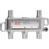 Axing SVE04001 – Kabelinis skirstytuvas – 75 omų – 5–2400 MHz – sidabrinis – 1x F tipo – 4x F tipo