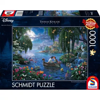 Dėlionė Schmidt Spiele Thomas Kinkade Studios Disney Dreams Collection Mažoji Undinėlė ir Princas Erikas 1000 vnt.