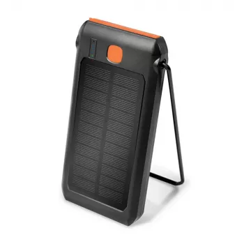 Logilink PA0273 – Saulės energijos powerbank su žibintuvėliu, Li-Pol, 10000 mAh, 18 W, 3 A, PD 2.0, QC 3.0, Ultra Fast Charge, 2 išvesties prievadai (USB Type A, 24 kaiščių USB-C), laidas USB