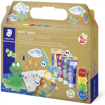 Pirštų dažai Staedtler 61 C2 plaunami mėlyni žali geltoni