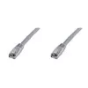 Tinklo kabelis Digitus CAT 5e SF/UTP Patch Cord RJ-45 Cat5e 10m Pilkas