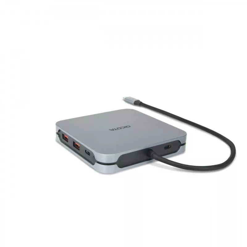 DICOTA D32057 USB-C stotelė 10000 Mbit/s sidabrinė