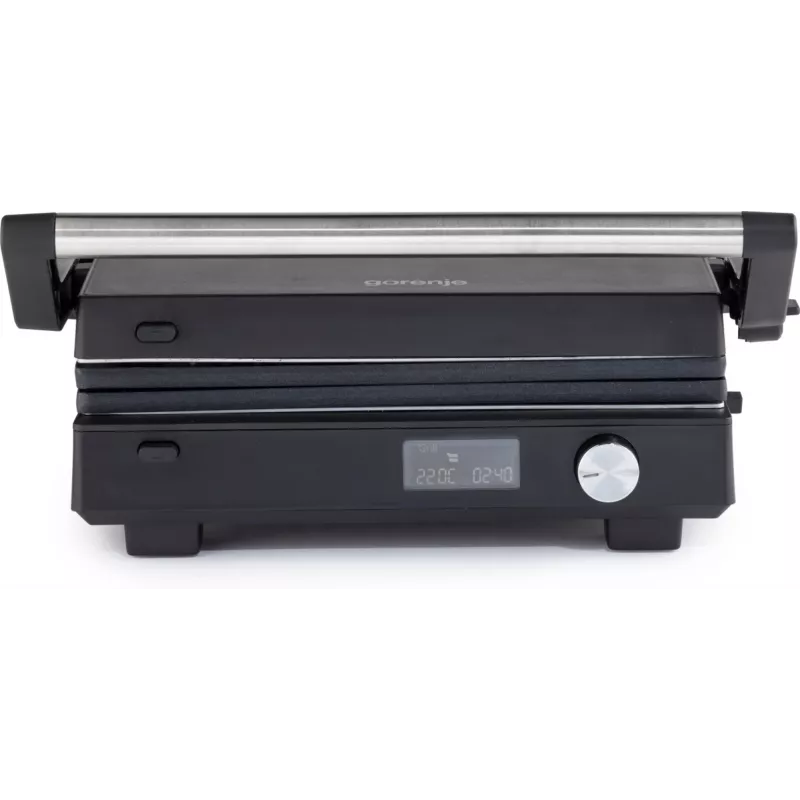 Grilinė keptuvė Gorenje GCG2000SD | kontaktinis grilis | juoda
