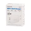 LogiLink PA0367 dvigubas USB-C sieninis įkroviklis 65 W, baltas