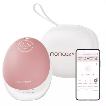 Pientraukis Momcozy M9 Single raudonas 150 ml