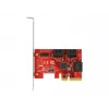 DeLOCK 6 prievadų SATA PCI Express x4 kortelė Low Profile