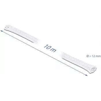 Pintas kabelių movimas DeLOCK 20804 10 m x 12 mm baltas