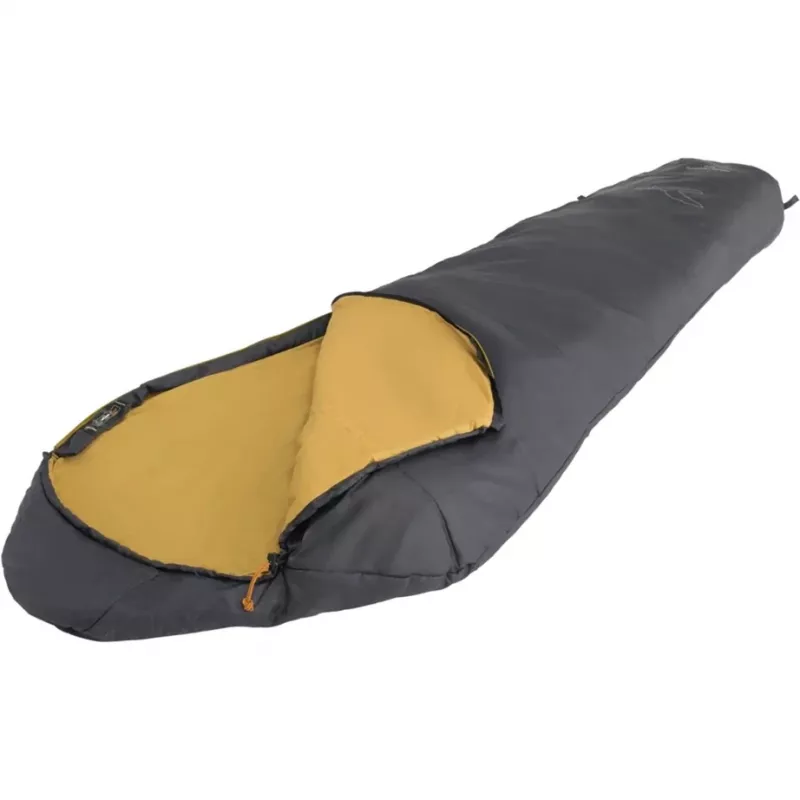 Miegmaišis Easy Camp Falcon I Mummy 10°C pilkas – lengvas vienvietis mumijos formos miegmaišis, komforto 10°C