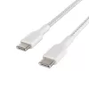 Pintas USB-C – USB-C laidas, 1 m, baltas