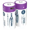 Ansmann ANS 1313-0004 – Įkraunama ličio jonų baterija C Baby 2300 mAh 1,5 V 2 vnt. pakuotė
