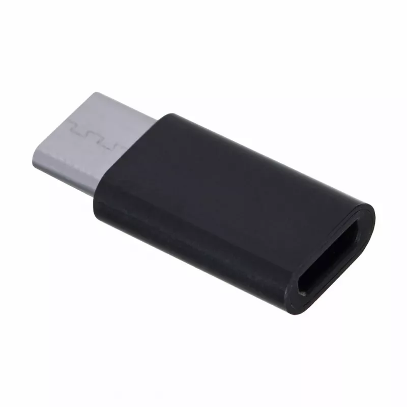 Savio AK-31 / B laido sąsajos / lyties adapteris Micro USB USB 3.1 Type C juodas