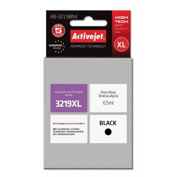 Activejet AB-3219BNX rašalas (pakaitalas Brother LC3219Bk XL; Supreme; 65 ml; juoda)