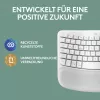 Klaviatūra Logitech Wave Keys for Mac QWERTZ vokiška balta