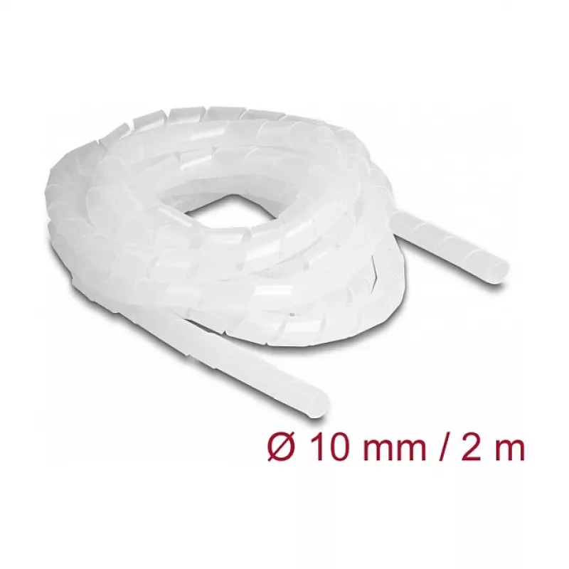 DeLOCK Spiralinė žarna lanksti 2 m x 10 mm skaidri
