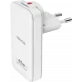 nevox 45 W Dual Slim GaN USB-C/USB maitinimo blokas, EU/US, baltas (2479)