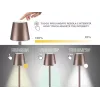 Beper P201UTP103 įkraunama stalo lempa, liečiamas jungiklis, 2 W