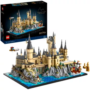 LEGO 76419 Haris Poteris Hogvartso pilis ir teritorija – didelis suaugusiems skirtas rinkinys su ikoniškomis vietomis: Didžiąja sale, Paslapčių kambariu ir kt.