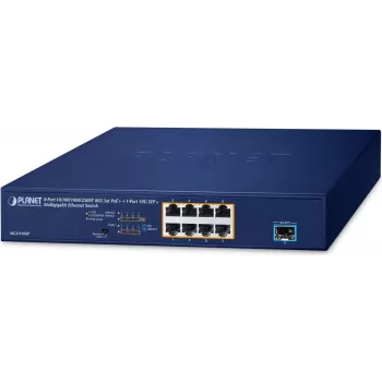 Nevaldomas jungiklis PLANET MGS-910XP 2.5G Ethernet 8 prievadų PoE
