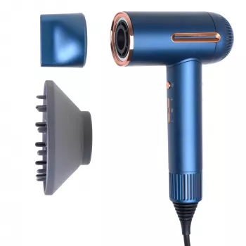 Adler AD 2271 SUPERSPEED plaukų džiovintuvas | 1500 W | 6 temperatūros režimai | jonų funkcija | difuzorius | mėlyna