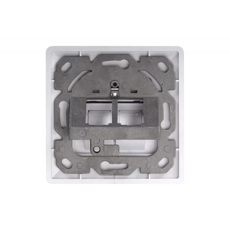 Digitus Sieninė plokštelė Keystone moduliams, vokiško tipo, vidurinė plokštelė 50x50 mm, rėmelis 80x80 mm | DN-93801-1
