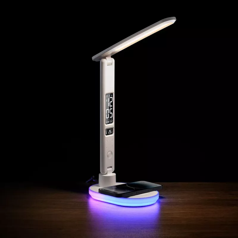 Stalinė lempa Hawk HW-LAMP03 White RGB – reguliuojama LED lempa su RGB apšvietimu