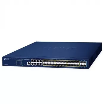 PLANET GS-5220-16S8CR - Valdomas tinklo jungiklis - 24 x Gigabit SFP + 8 x Bendri 10/100/1000 - montuojamas į stelažą