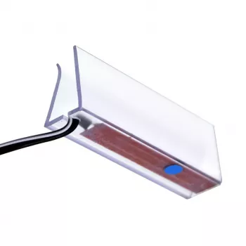 LED šviestuvas lentynai cama meble 4LED BI – stačiakampis, paviršinis, šalta balta, juodas