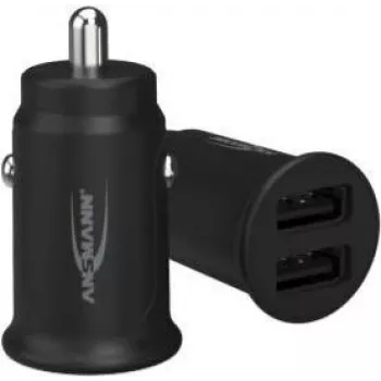 Ansmann CC212 automobilinis adapteris į cigarečių degtuką, 5 V, juodas (1000-0030)