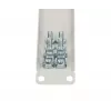 Užpildymo panelė Extralink Front Blank Panel 1U 19 colių pilka, plieninis korpusas
