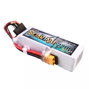 Gens Ace GEA224S30X6GT G-Tech Soaring 2200mAh 14.8V 30C 4S1P LiPo akumuliatorius su XT60 jungtimi