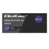 Qoltec 51799 Aktyvus HDMI skirstytuvas 4 x HDMI 4K x 2K | 6Gb/s | 60Hz