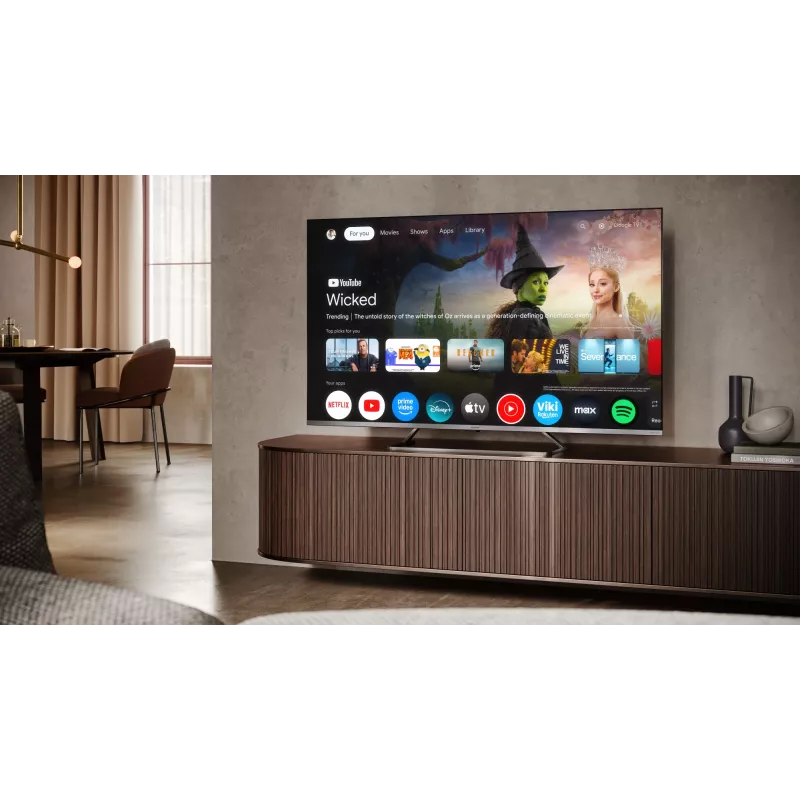 Sharp 4K Ultra HD QLED MiniLED televizorius 55JP7265E – 55 coliai, Google TV, UHD