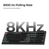 Mechaninė pilno dydžio (100 %) klaviatūra Keychron V6 Ultra 8K — QWERTY, Bluetooth, RGB LED, juoda