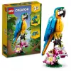 LEGO kūrybinis rinkinys Egzotiška papūga 31136 – Creator modelis, 253 detalės, 220×120×110 mm