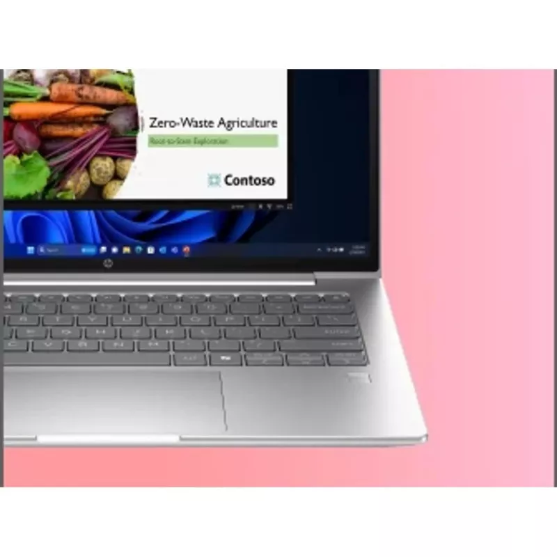 HP ProBook 4 G1i nešiojamas kompiuteris AI – 177 laipsnių vyrių dizainas – Intel Core Ultra 7 255H / 2 GHz – Win 11 Pro – GF RTX 3050 – 32 GB RAM – 1 TB SSD NVMe – 35,6 cm (14 colių)