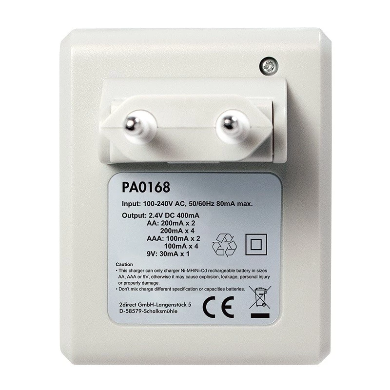 LOGILINK akumuliatorių įkroviklis Ni-MH / Ni-Cd AA / AAA / 9V