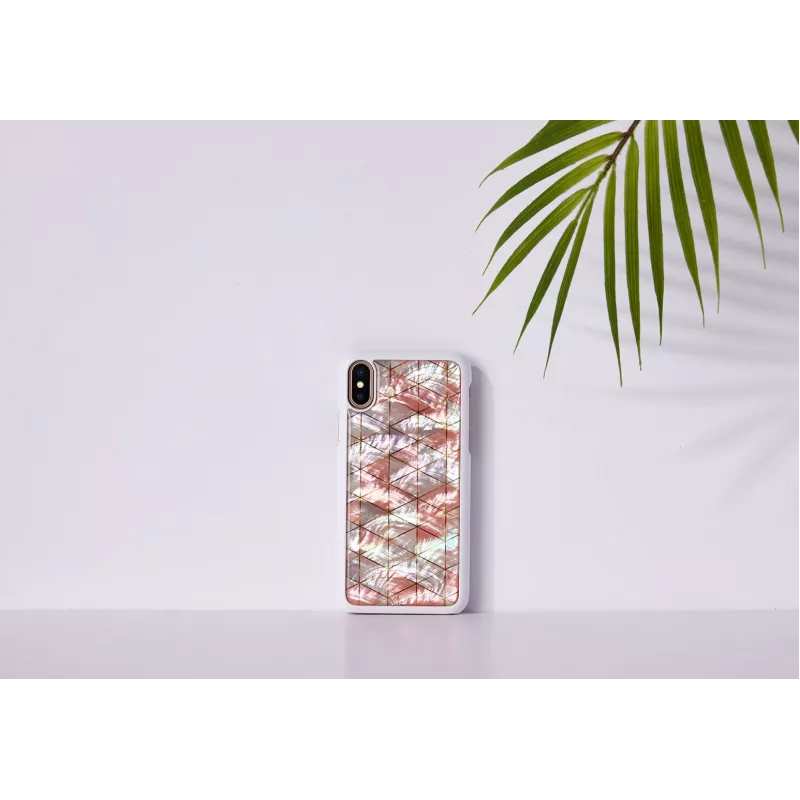 Apsauginis dėklas iKins iPhone XS / XS Max deimantinis baltas