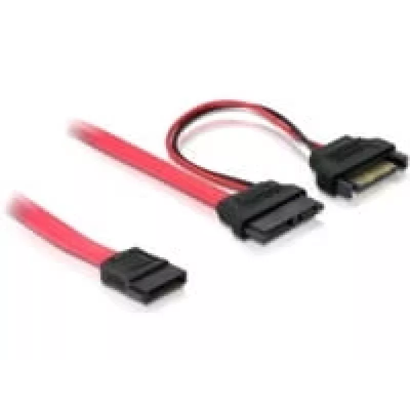 SATA kabelis DeLOCK 84418 0,5 m Raudonas