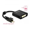 Adapteris DeLOCK 62639 Mini DisplayPort į DVI-I 0,25 m Juodas